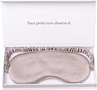 Vista 12 de Máscara de seda para dormir con bloqueo de luz, 100% morera de 0.748 in, máscara de ojos de seda, cubierta para los ojos, ultra suave, ligera