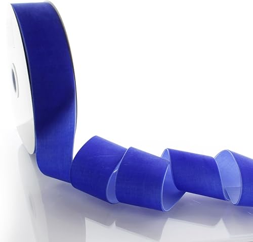 Miniatura 2 de HBC 329 - Cinta de terciopelo (5 yardas), color azul cobalto