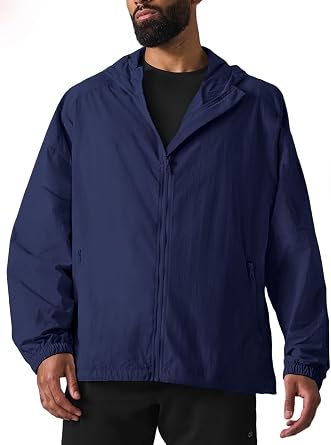 Mens Windbreaker Quarter Zip Pullover Lightweight Jackets Athletic 1/4 Wind breaker Jackets Golf Mock Neck with Pockets