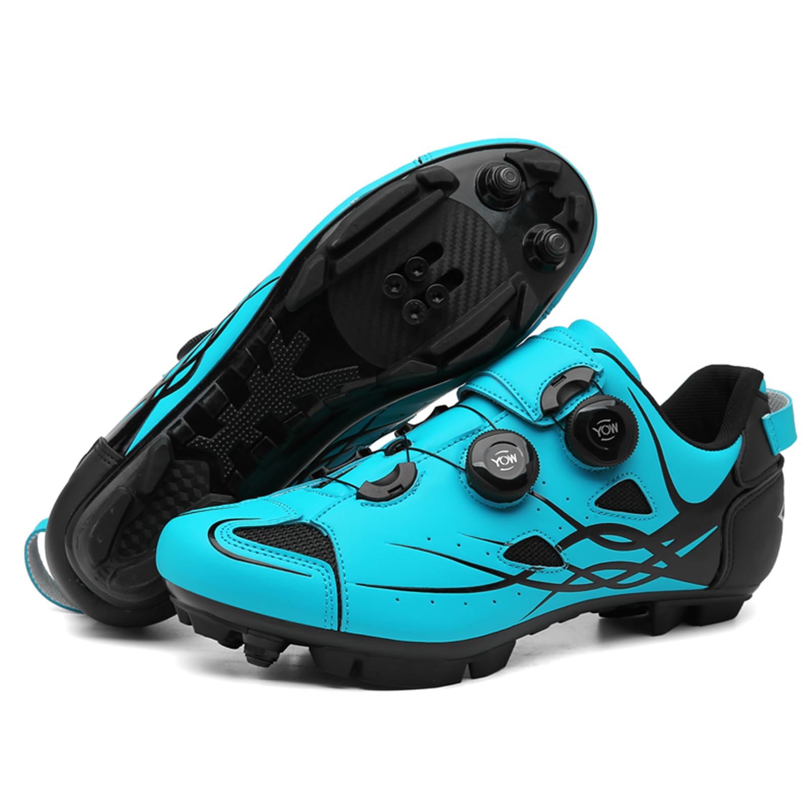 Zapatillas BTT para Hombre Zapatillas de MTB Transpirables y cómodas Compatibles con calas SPD de 2 Tornillos Incluidas, Calzado para Ciclismo al Aire Libre