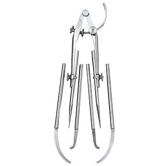Starrett 85D Carpenters And Sheet Metal Workers Extension Divider With Inside And Outside Caliper Legs, 9" Size