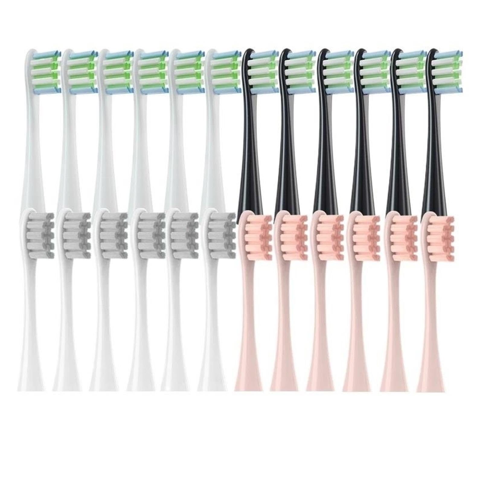 Testine 5/12PCS, Compatibile Con Oclean, X X PRO Z1 F1 | One, Air 2, SE; testine morbide, modello 3ARLA01(6White6Gray)