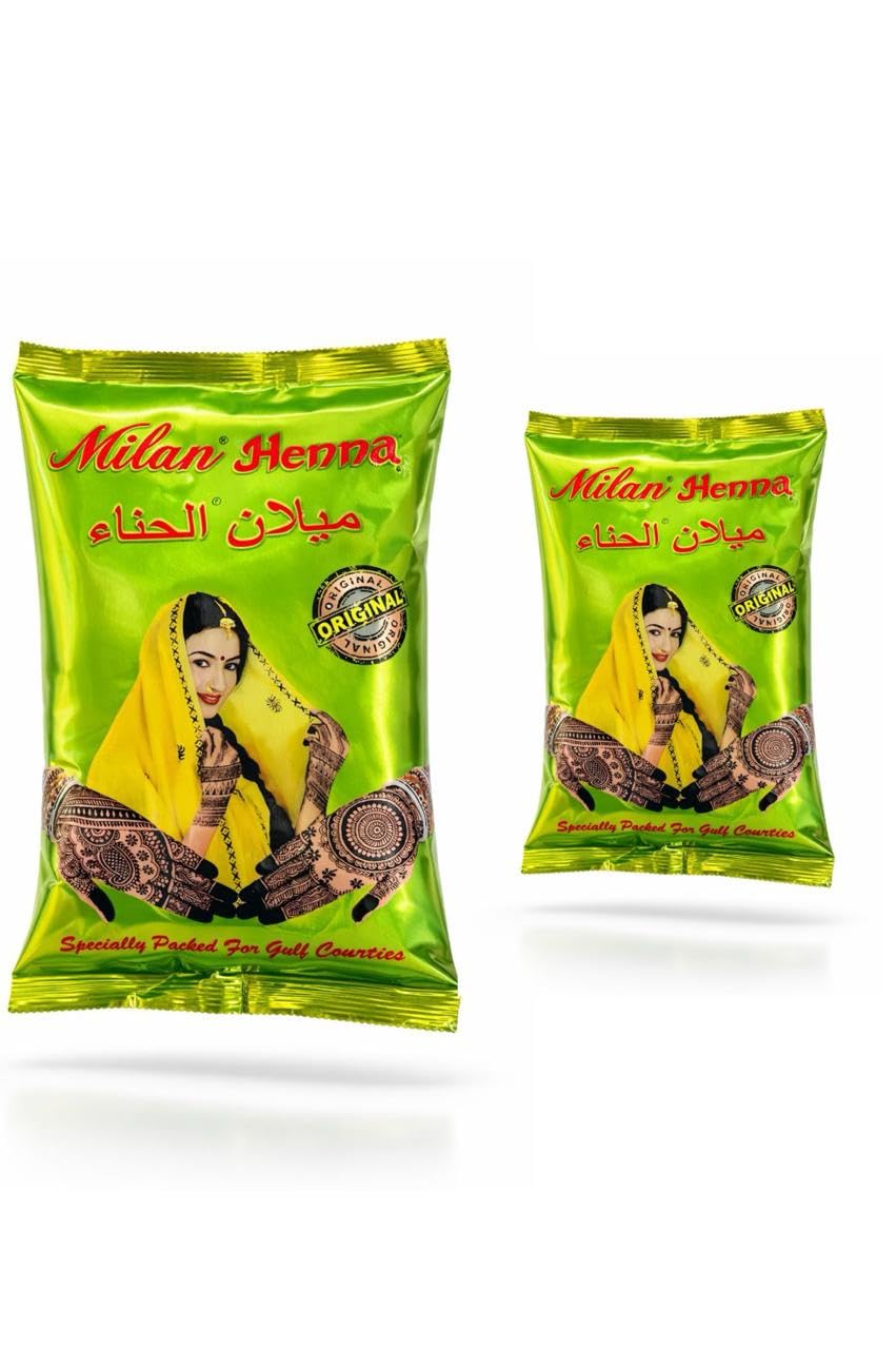 Lal Chand and Sons Milan Hina Harble Hina Mendhi for All Type Hair (Green) Pack of 2 (500Gm×2)-image-25