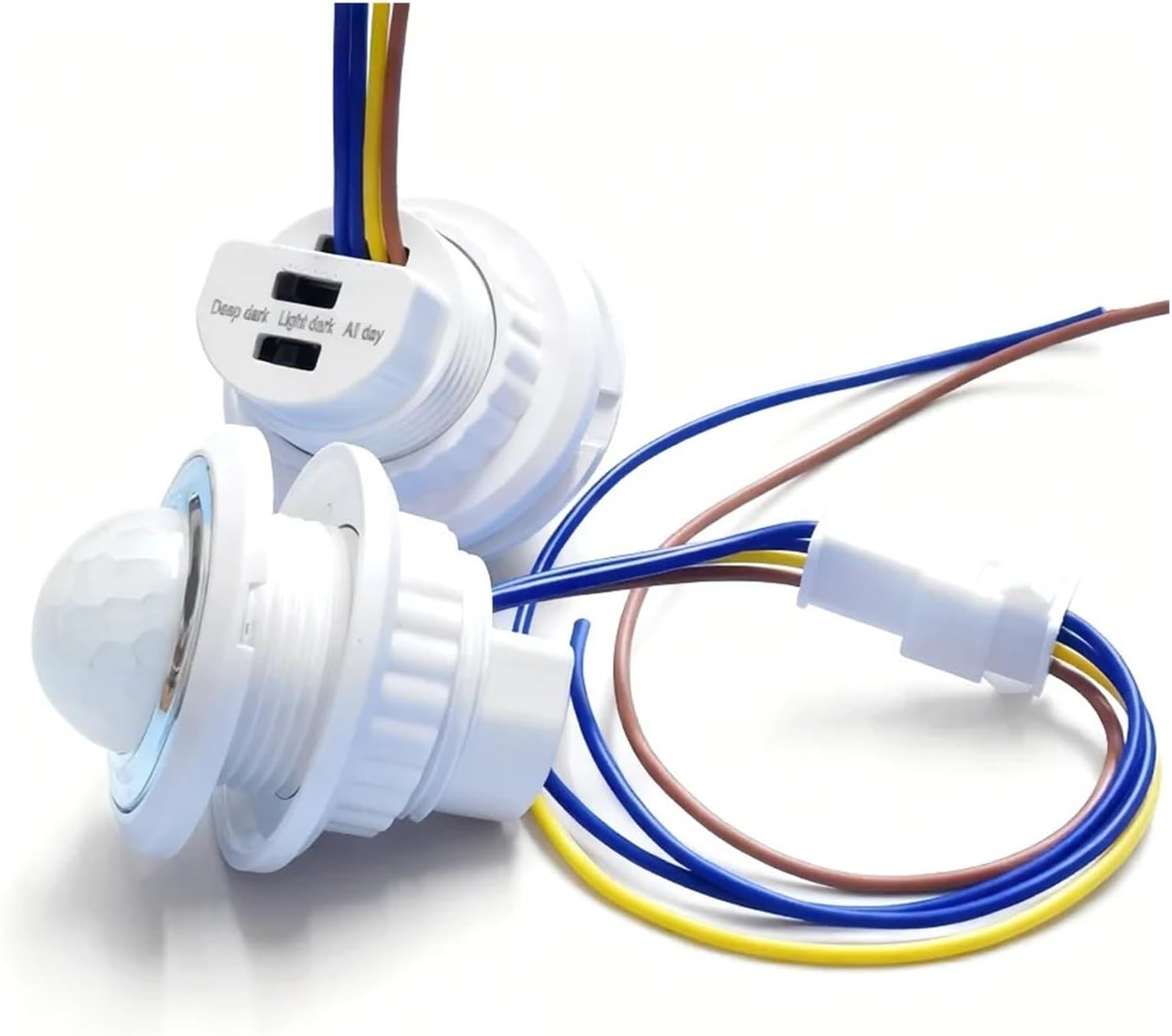 1/2 PCS AC85-265V Double Adjustable Delay PIR Sensor Detector Smart Switch Infrared Motion Sensor Auto Switch Light Strip Switch(2PCS)
