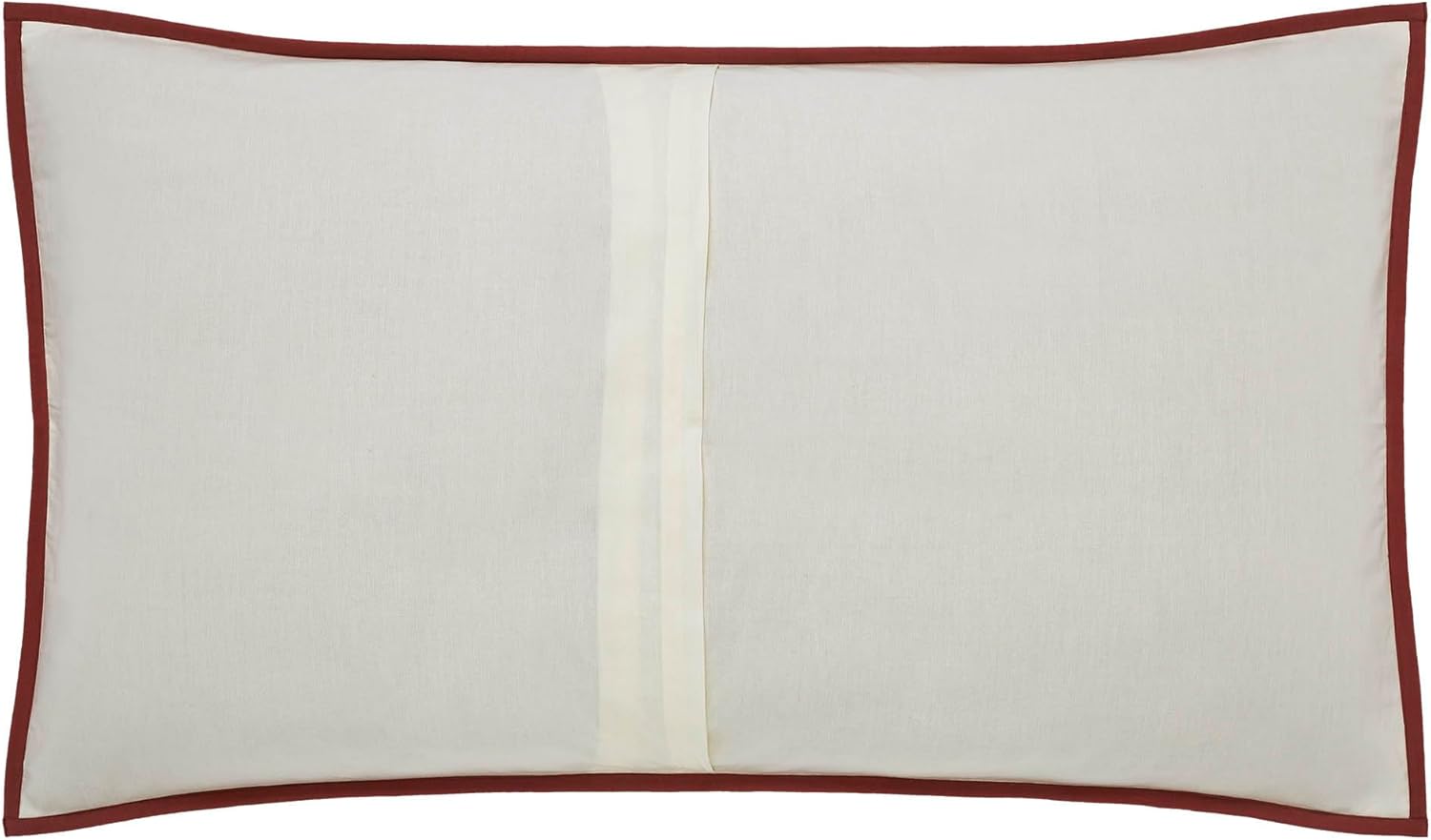 VHC Brands Custom House Wedding Rings King Quilt Set; 1-Quilt 110Wx97L w/2 Shams 21x37, Bedding Set, Country Farmhouse Bedding, Cotton, Custom House Collection, Rectangle 97x110, Dark Creme