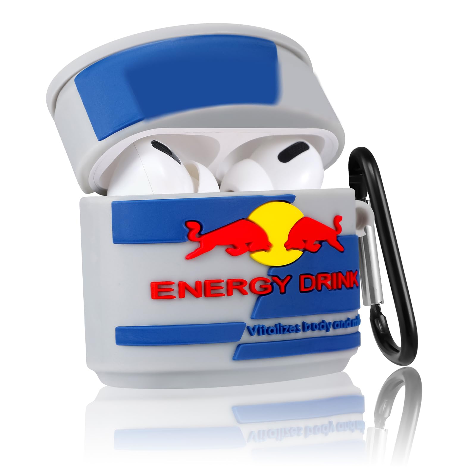 Oqplog for AirPod 2/1 Case Food Design Cover for AirPods Silicone Cases Air Pods Cute Funny Cartoon 3D Kawaii Fun Soft Designer Unique Fashion Cool Pretty for Girls Boys Teen Girly (Bull)