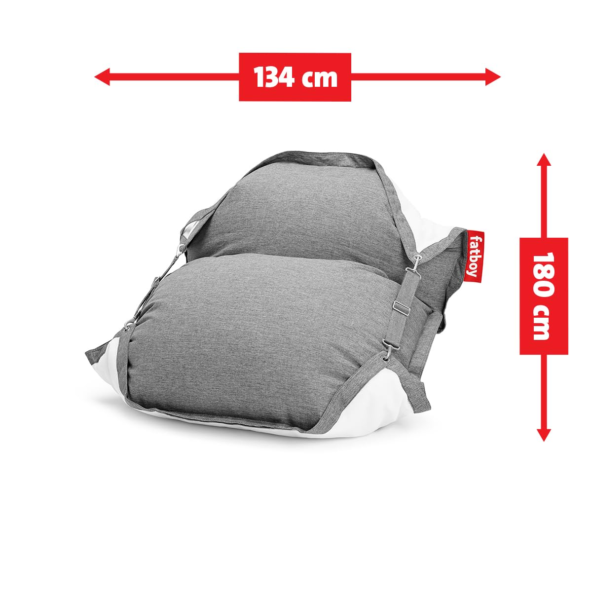 Fatboy® Original Floatzac rock Grigio roccia| Poltrona a sacco per l'uso su terra e in acqua | Poltrona a sacco galleggiante e ad asciugatura rapida