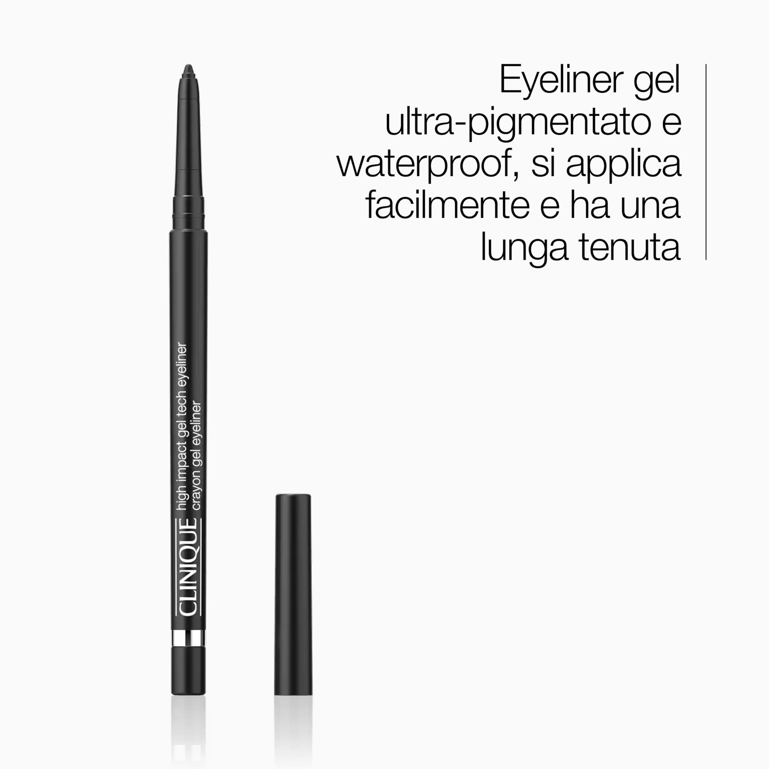 Clinique High Impact Gel Tech Eyeliner Pencil matita eyeliner gel | Waterproof, anti-sbavature, sicura per gli occhi sensibili