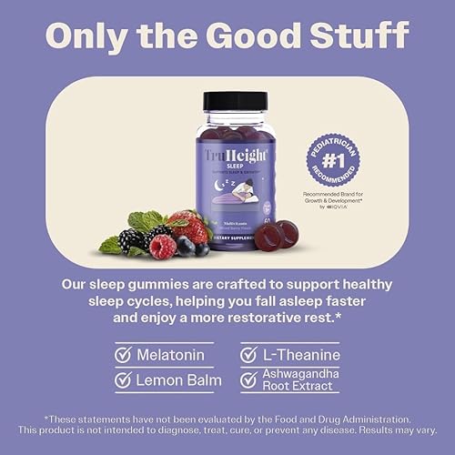 Miniatura 3 de TruHeight Gomitas para dormir ayuda natural para el sueño para un máximo crecimiento de altura duerme más rápido para niños adolescentes y adultos