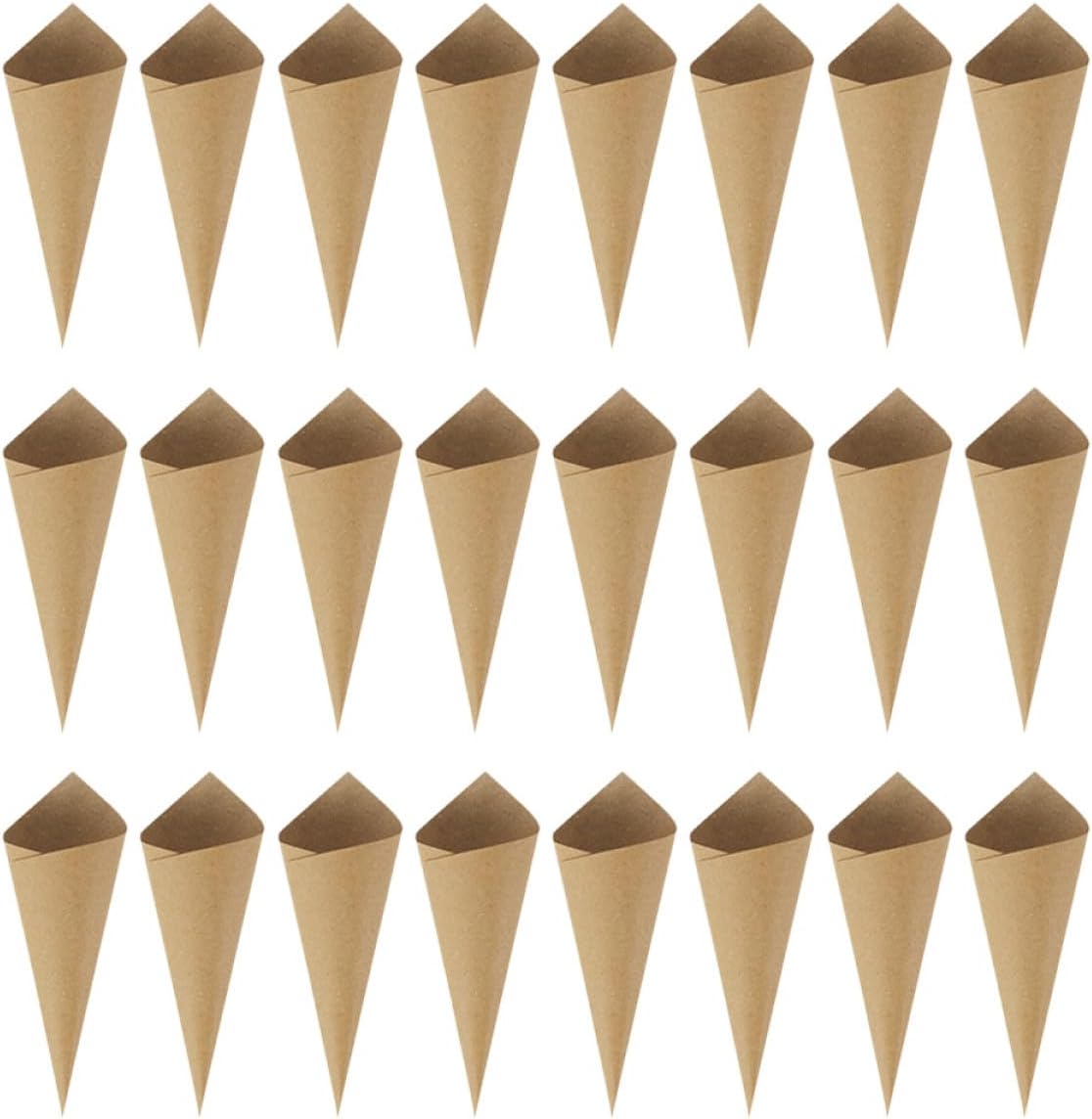 BESPORTBLE 120pcs Wedding Confetti Petal Cones Paper Flower Bouquet Cones with Tape for Party Decor and Petal Toss Wedding Favors Craft Supplies