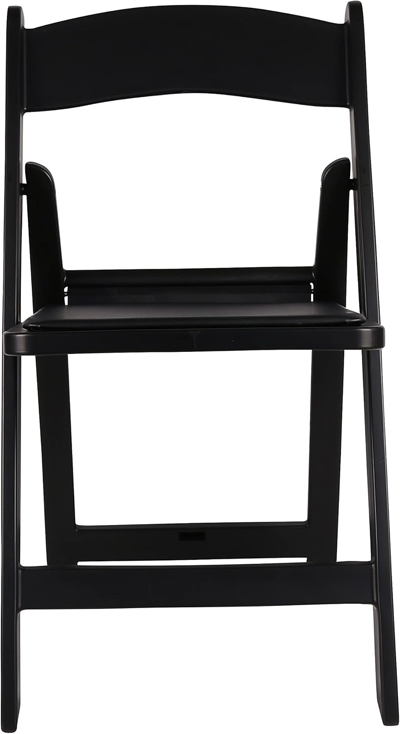 BTEXPERT Resin Folding Chair Vinyl Padded Seat Indoor Outdoor Lightweight Set for Home Event Party Picnic Kitchen Dining Church School Weddings