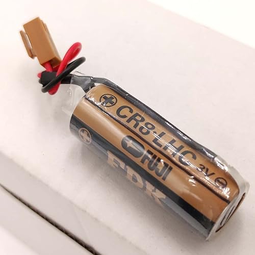 Miniatura 3 de 30 baterías CR8 LHC 17450 para Fuji CR8. LHC A02B-0200-K102 Fanuc A98L-0031-0012 de 3V con enchufe marrón (paquete de 30)