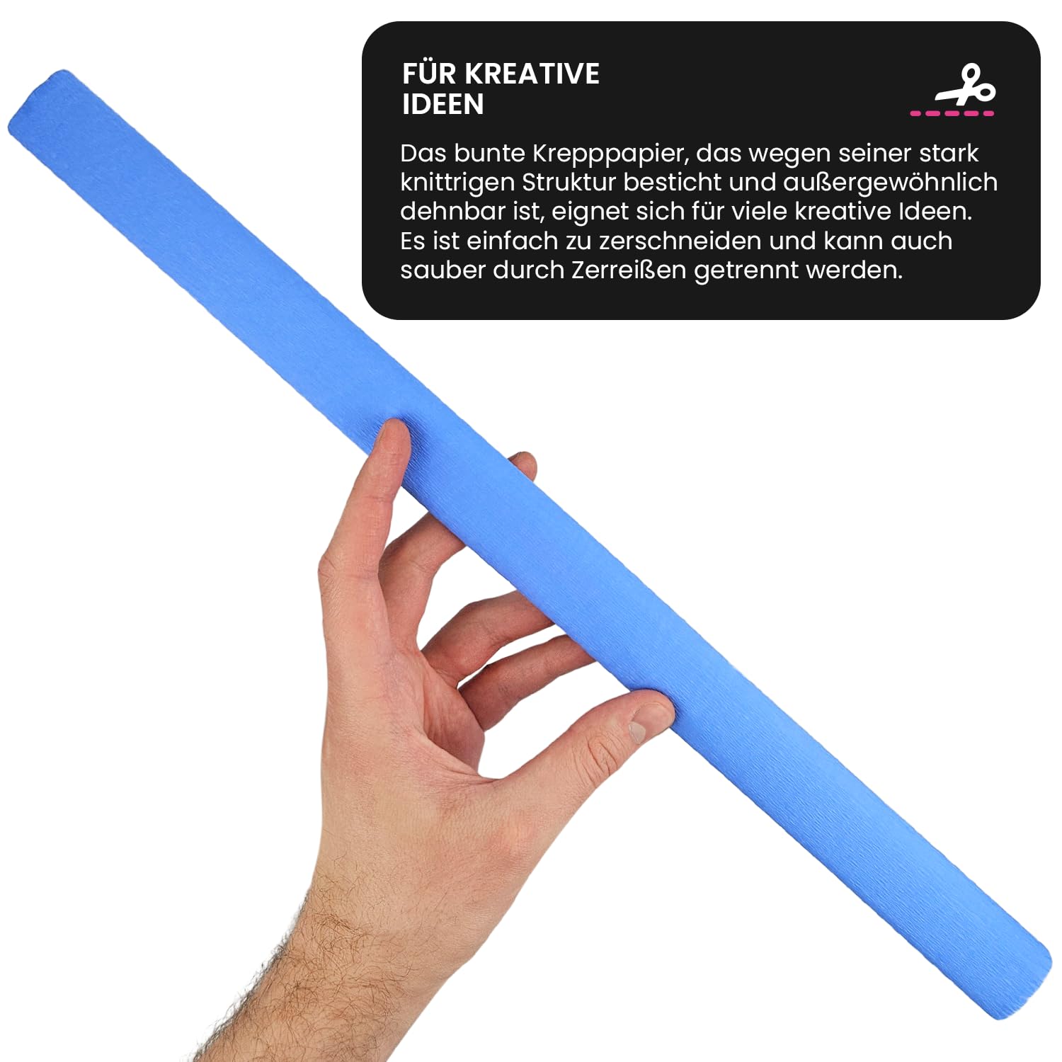 Lot 10 Rouleaux Papier Crépon Vert Clair TIPTOP OFFICE - 200x50cm, Imperméable, Déco Fête