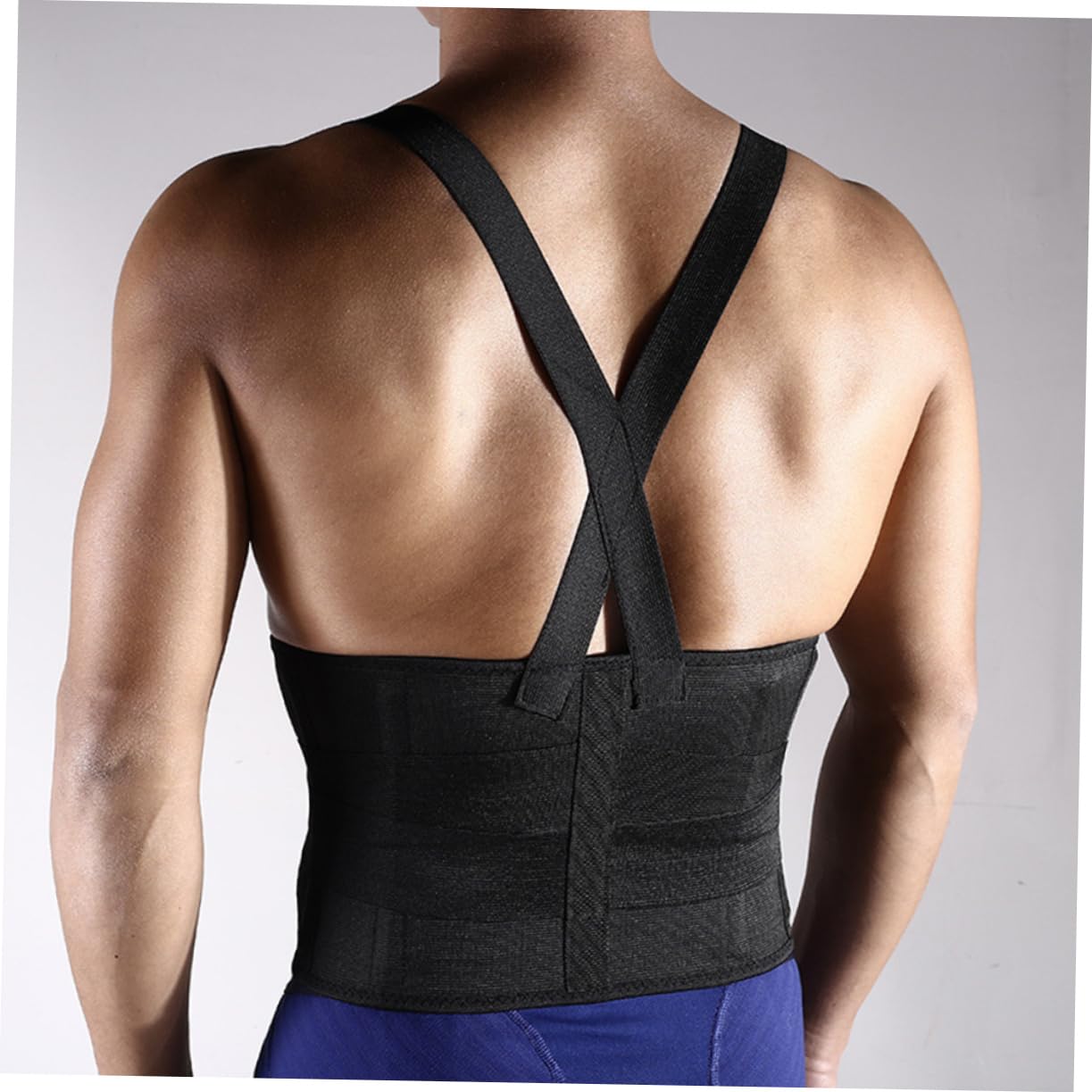 PACKOVE 3pcs Adjustable Back Support Belt for Fitness and Mountaineering Protective Lumbar Brace Strap Breathable Elastic Waist Support Lightweight Design