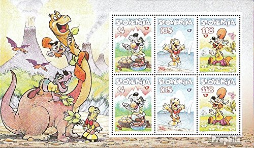 Prophila Collection Slowenien Block6 (kompl.Ausg.) postfrisch ** MNH 1998 Comicfiguren (Briefmarken für Sammler) Comics