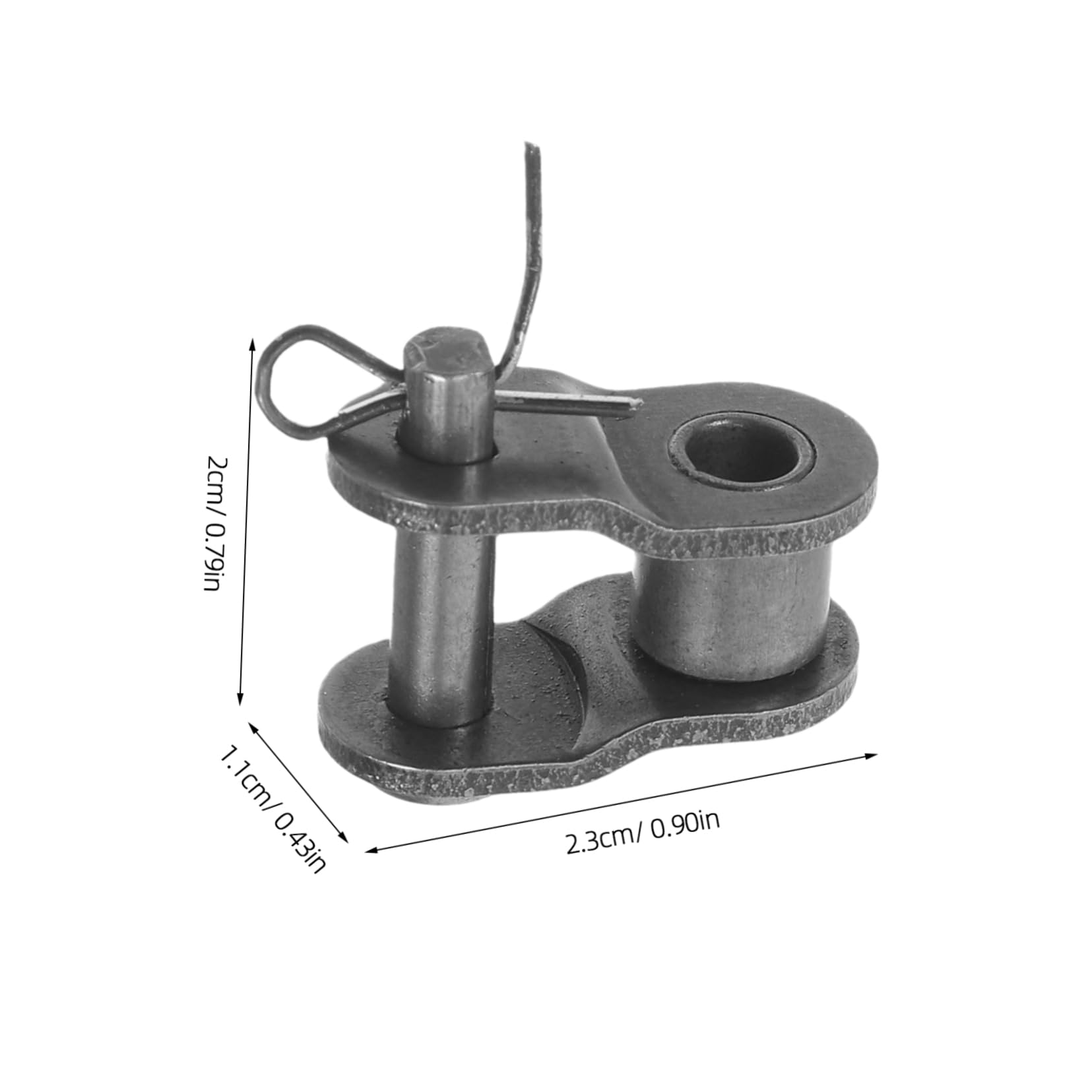 STOBAZA 8PCS Stainless Steel Offset Links for Chains Heavy Duty Split Connectors for Reliable Performance Suitable for Various Machinery and Motorcycles Enhanced Stability and Adaptable