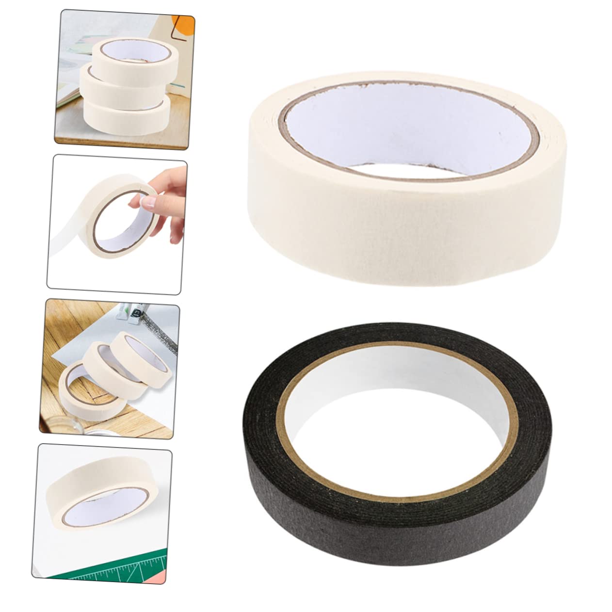 VILLCASE 2 Pack Painters Masking Tape 25mm 20m Length Sturdy Decorators Tape for Painting Drawing Crafts