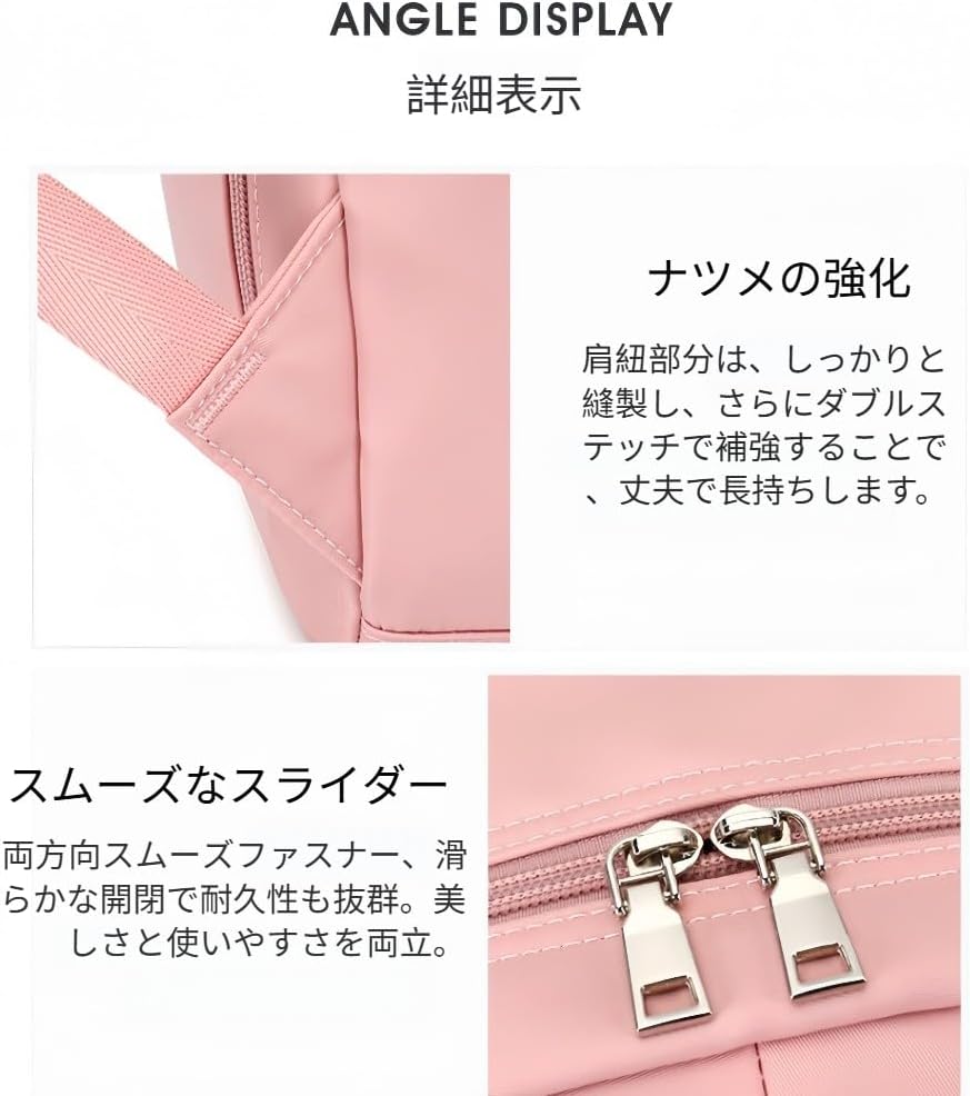 [Zekono] リュック レディース メンズ 女の子 リュックサック 2層構造 14ポケット バックパック 大容量 適している学生