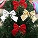 Christmas Bows Festival Bowknot Christmas Tree Decorations, Pack of 60 (Red)