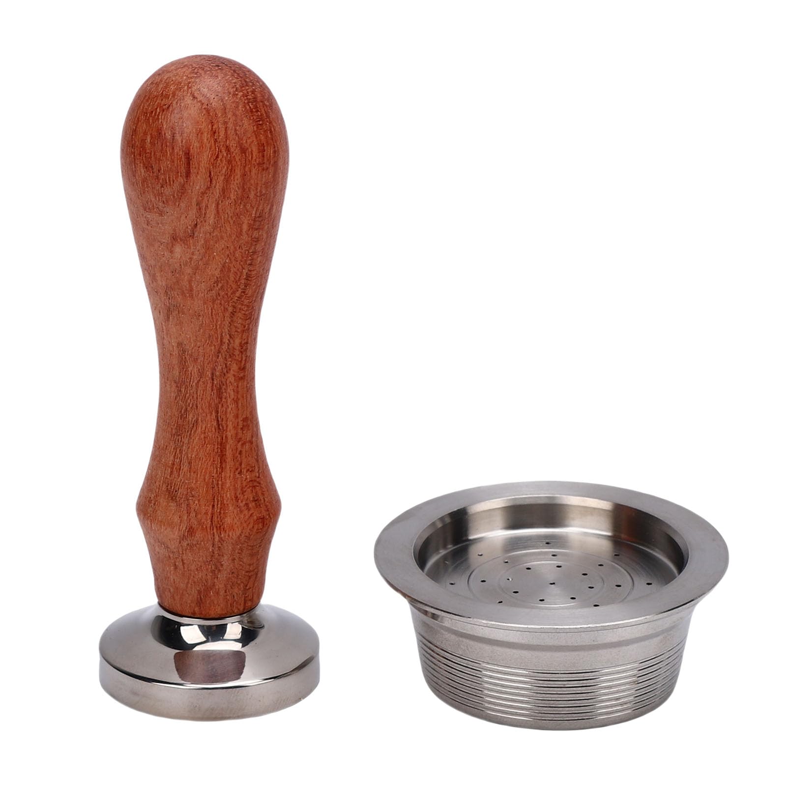 Cápsulas de Café Reutilizables para Cafeteras Mio, Cápsulas de Café Recargables Filtro de de Recargables de Acero Inoxidable con Prensa de, Cepillo y Cuchara