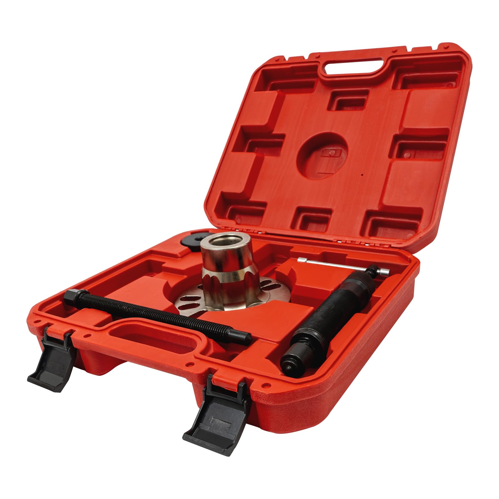 Conjunto de herramientas de desmontaje de rueda hidráulica 10T extractor de rodamiento de cubo prensa de cubo de rueda kit de extracción de árbol de transmisión hidráulico adecuado para una variedad