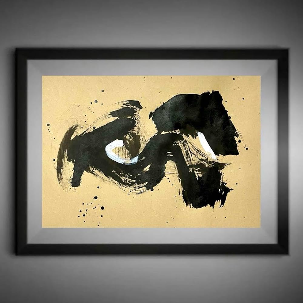 Amazon.co.jp: 85番 絵画 現代アート 抽象画 アクションアート