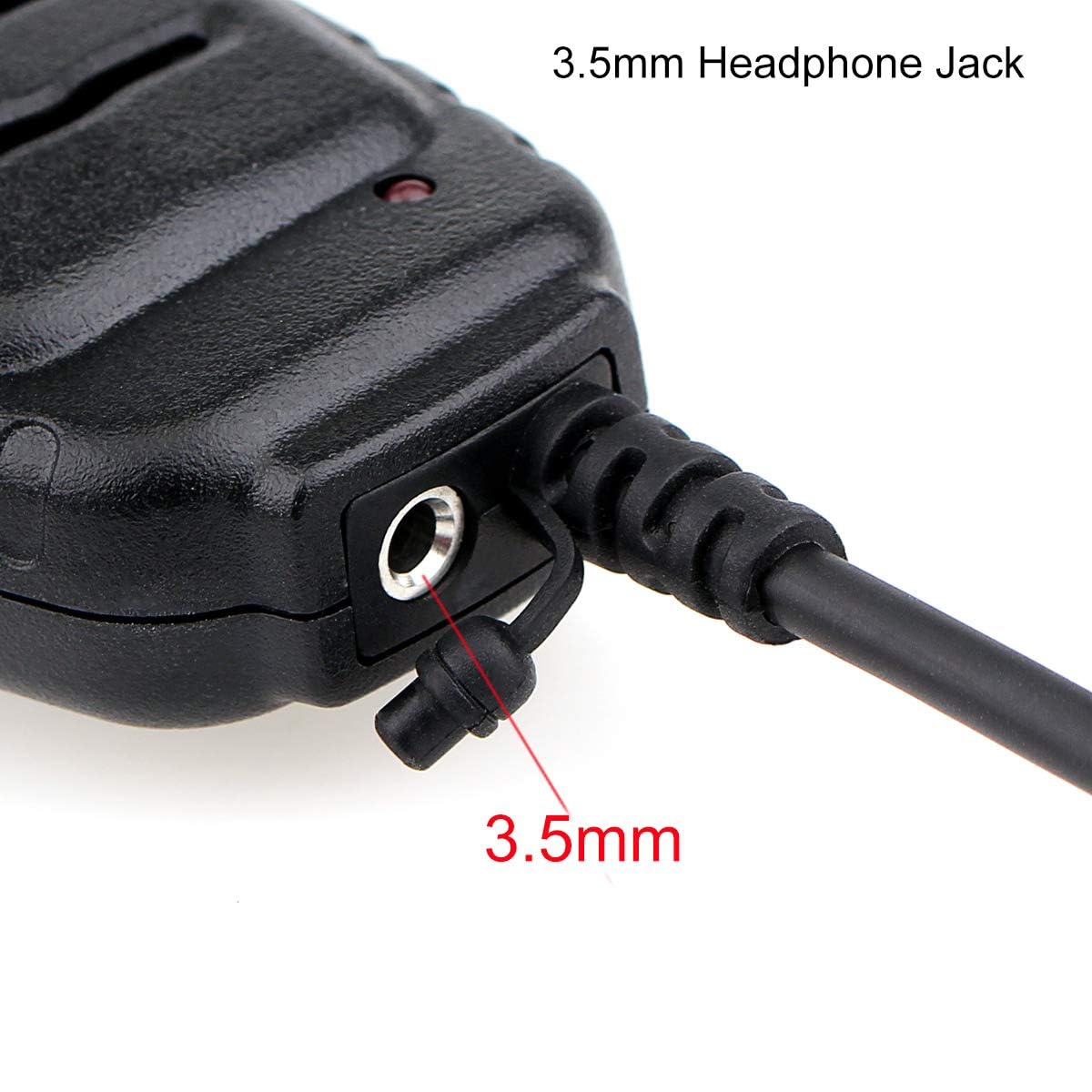 Retevis RS111 Altoparlante Microfono 2 Pin per Walkie Talkie RT24 RT22 RT27 RT3S RT5 Kenwood BAOFENG UV-5R BF-888S TYT