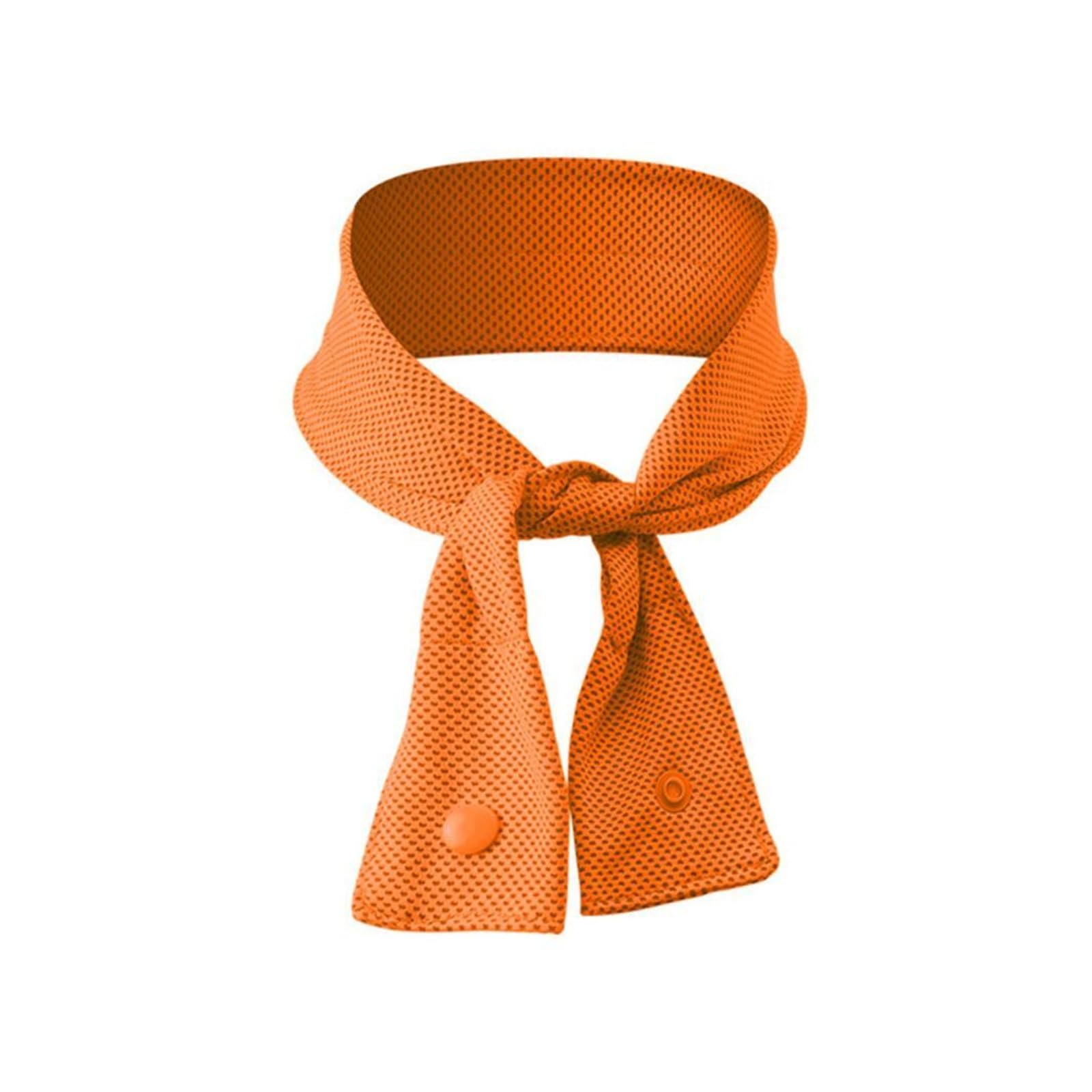 HNULGVI Cooling towel Cooling Ice Scarf Headscarf Cold Towel Belt Cool Feeling(Orange)