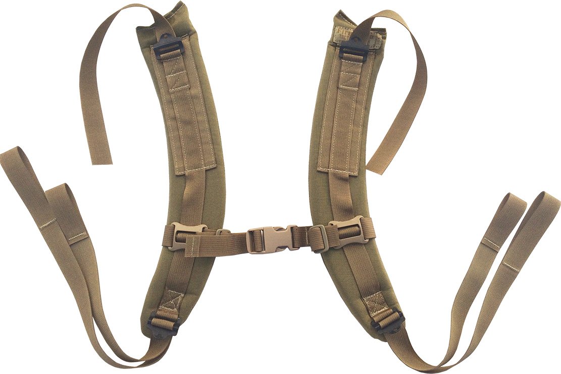 Item 8008 A.L.I.C.E. Pack Shoulder Straps LC-2 Shoulder Strap Pads Made in USA (Tactical Tan)