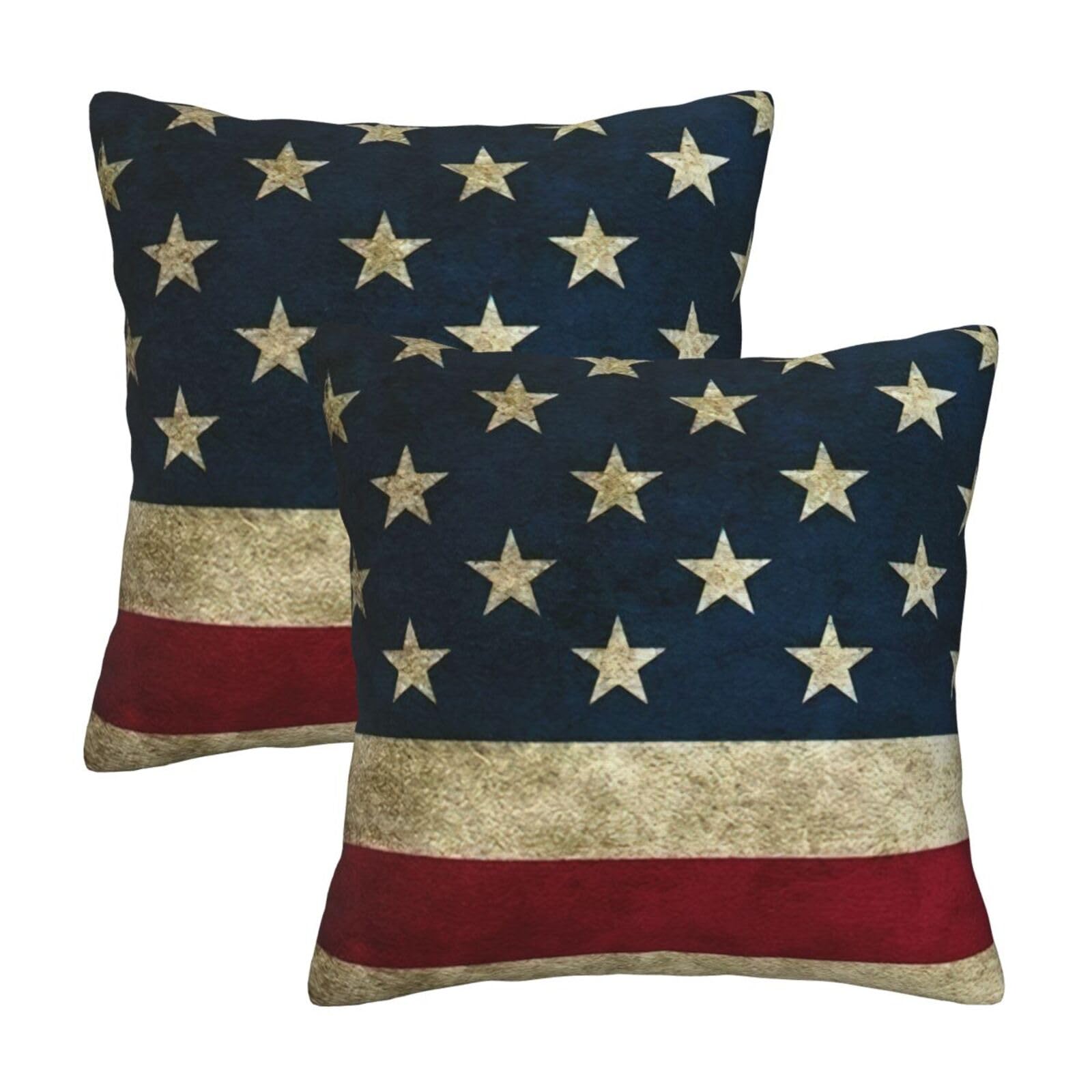 Rrhgipp Black American Flag Throw Pillow Cases Decorative Cushion Covers Couch Bed Sofa Decoration Xmas Gifts Bed