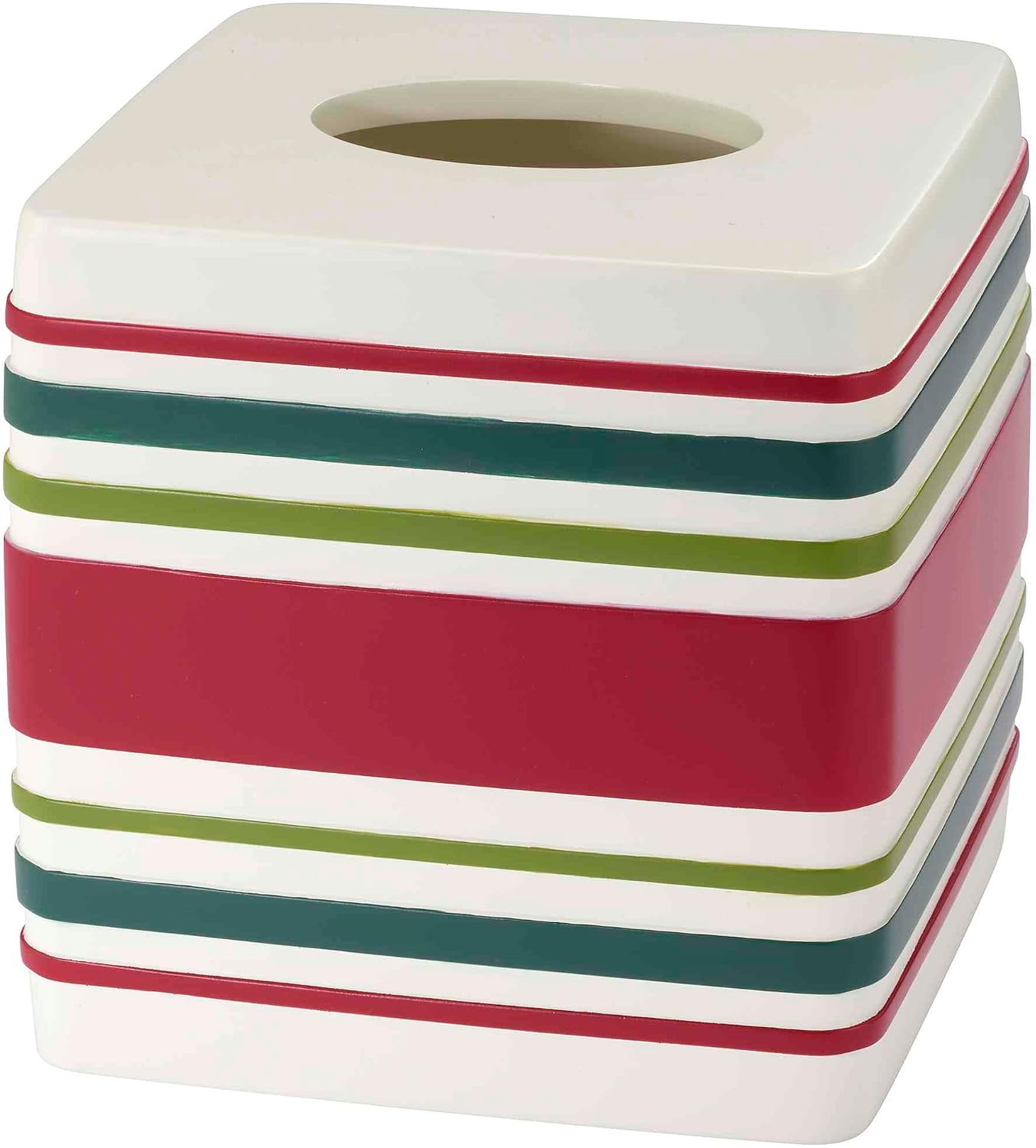 IZOD - Tissue Box Cover, Decorative Countertop Accessories, Holiday Home Decor, Dorm Room Essentials (Ornament Collection) image 2