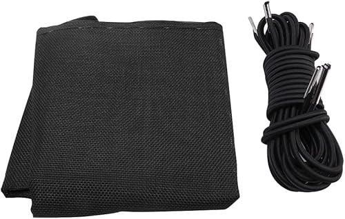 Miniatura 4 de EKDJKK Tela de repuesto para silla, tela antigravedad con cuerdas, accesorios para silla, silla reclinable elástica para patio (negro)