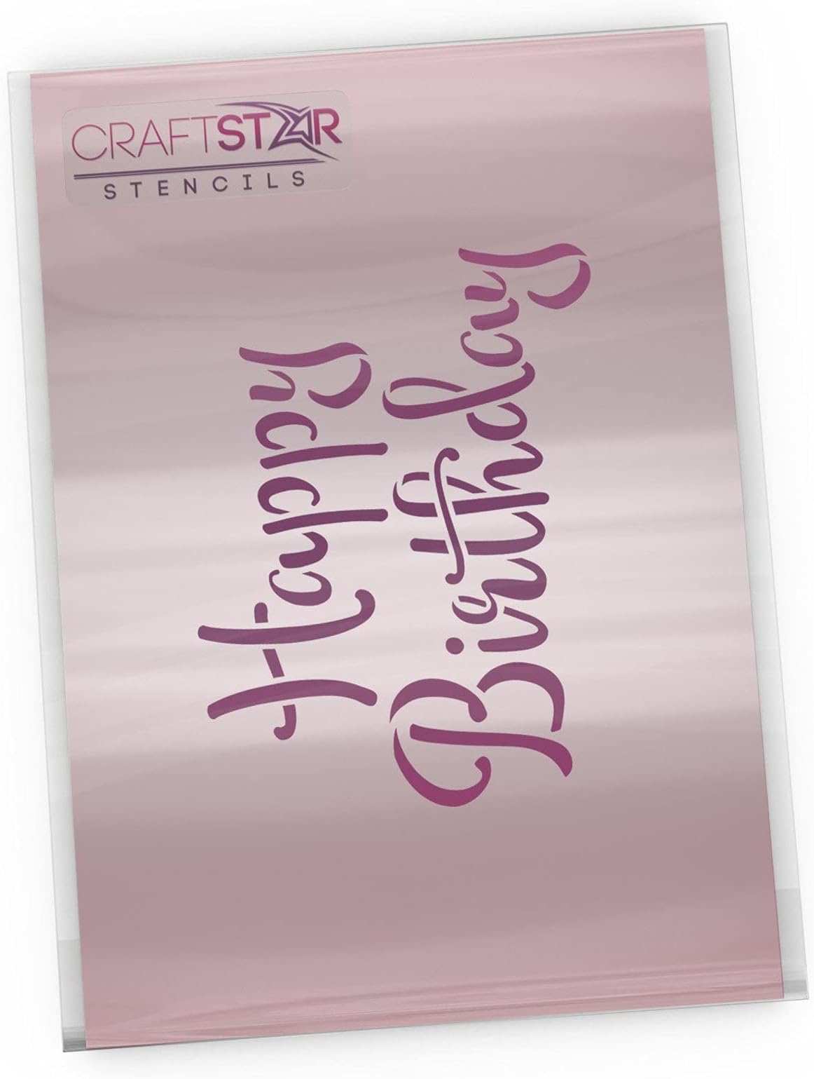 Happy Birthday Stencil - Birthday Card/Craftting/Cake Icing Template