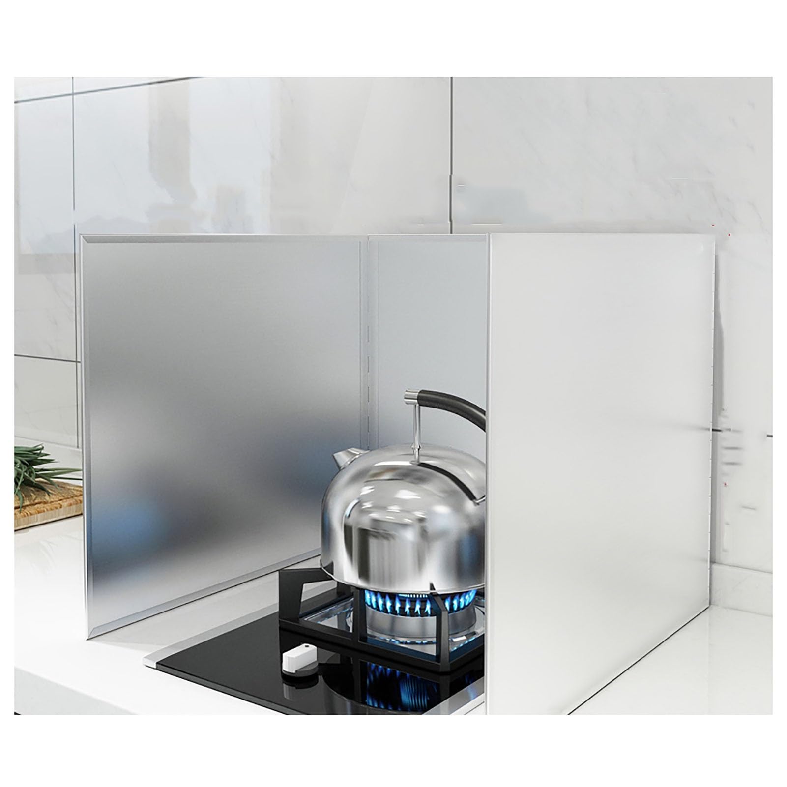Protection anti-éclaboussures huile cuisine acier inoxydable écran de cuisson pliable