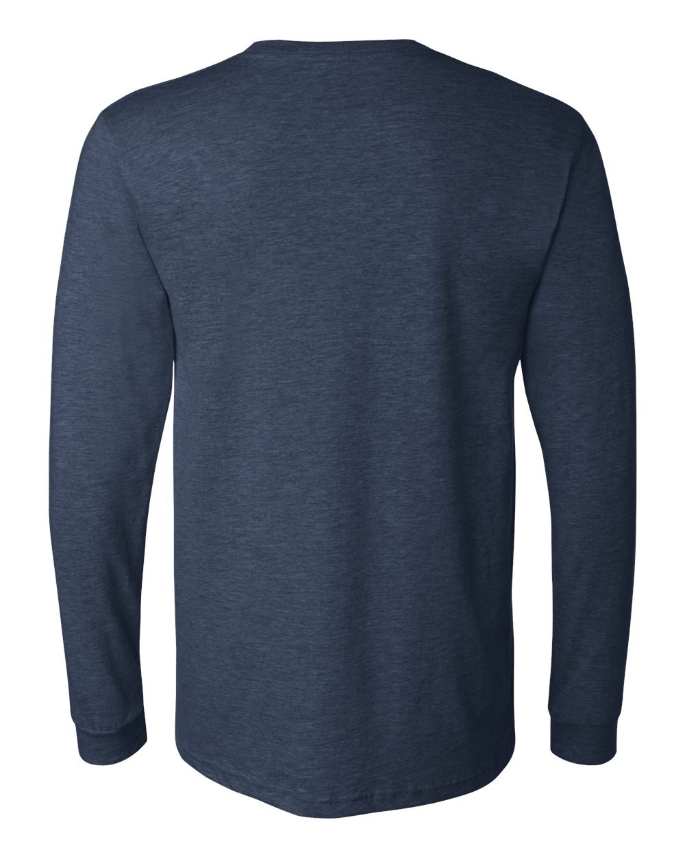 Bella + Canvas T-Shirt - Heather Navy, 2XL, 4.2 Oz 100% Combed Cotton, Retail Fit, Side-Seamed - View #4