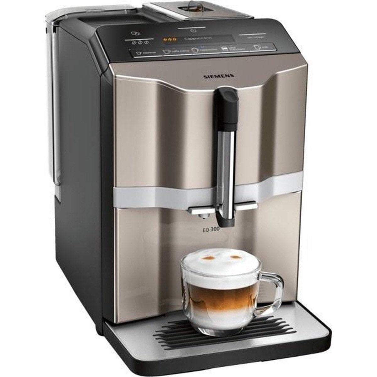 SIEMENS EQ.300 s300 TI353204RW, machine à espresso, filtre à eau, gris
