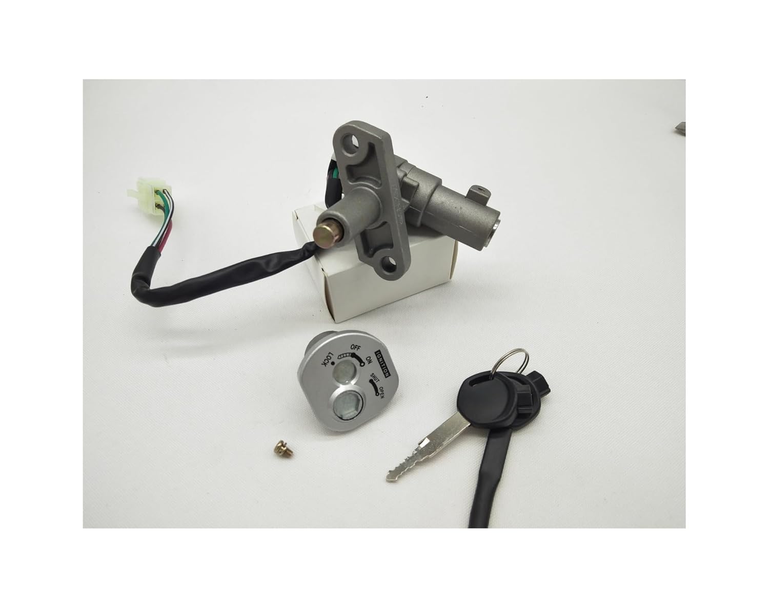 Ignition Switch Lock Key Set Compatible with 50 90 KW50QT-2 QJ50QT-2 BWS125