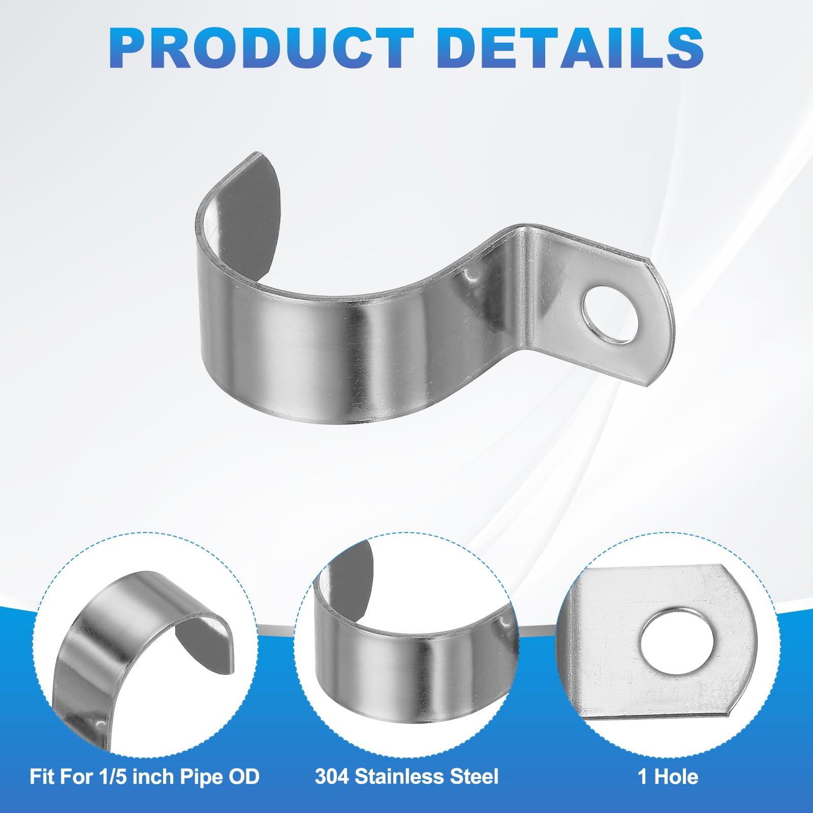 PATIKIL 32mm Rigid Pipe Strap - Image 3
