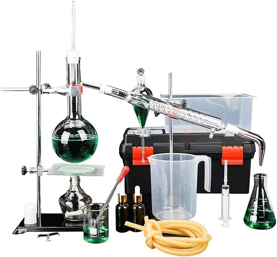 Lab Distillation Unit, 1000ml Thickened Flask, Household Oil Extraction Device, Chemical Experiment Equipment, School Teaching Equipment
