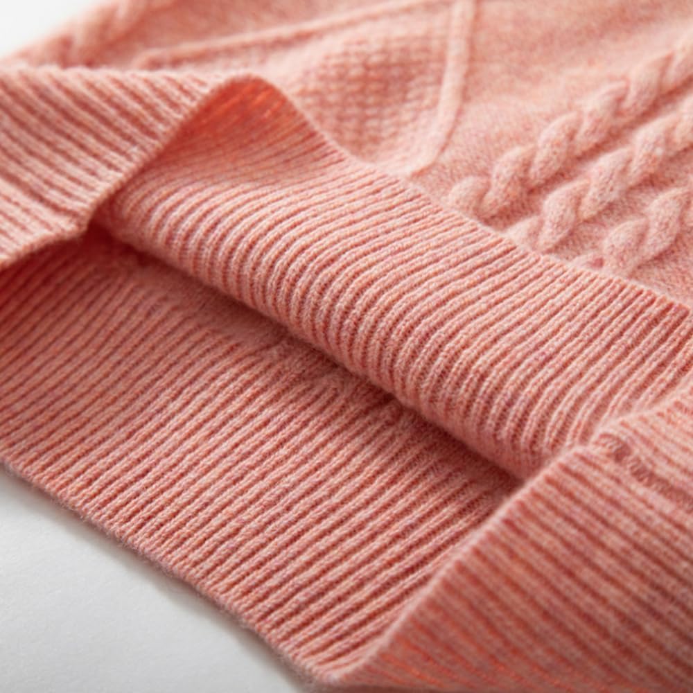 Kids Knitted Wool Long Sleeve, Mockneck Pullover Sweater