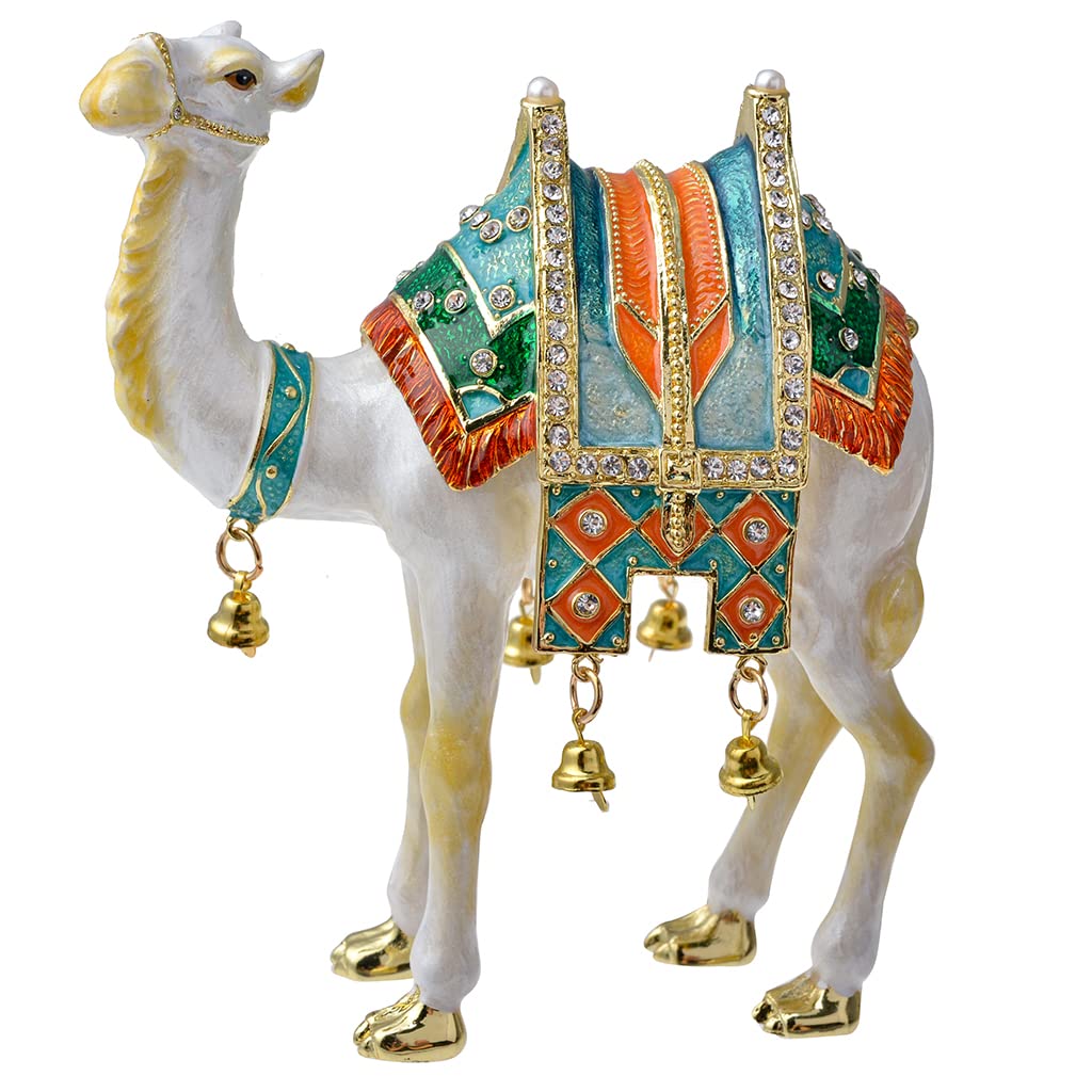 Boîte à bijoux chameau blanc, sublimez votre coiffeuse avec cet objet déco unique
