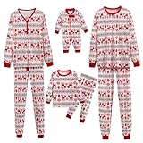 [veolaimy] パジャマセット 長袖 クリスマス ファミリーお揃いのパジャマ 薄手 蒸れない 可愛い パジャマ パンツ 上下セット 柔らか 快適 パジャマ 親子 大きいサイズ ルームウェア 人気 カジュアル 部屋着 クリスマス プレゼント 寝間着(ベイビー,9-12 Months)