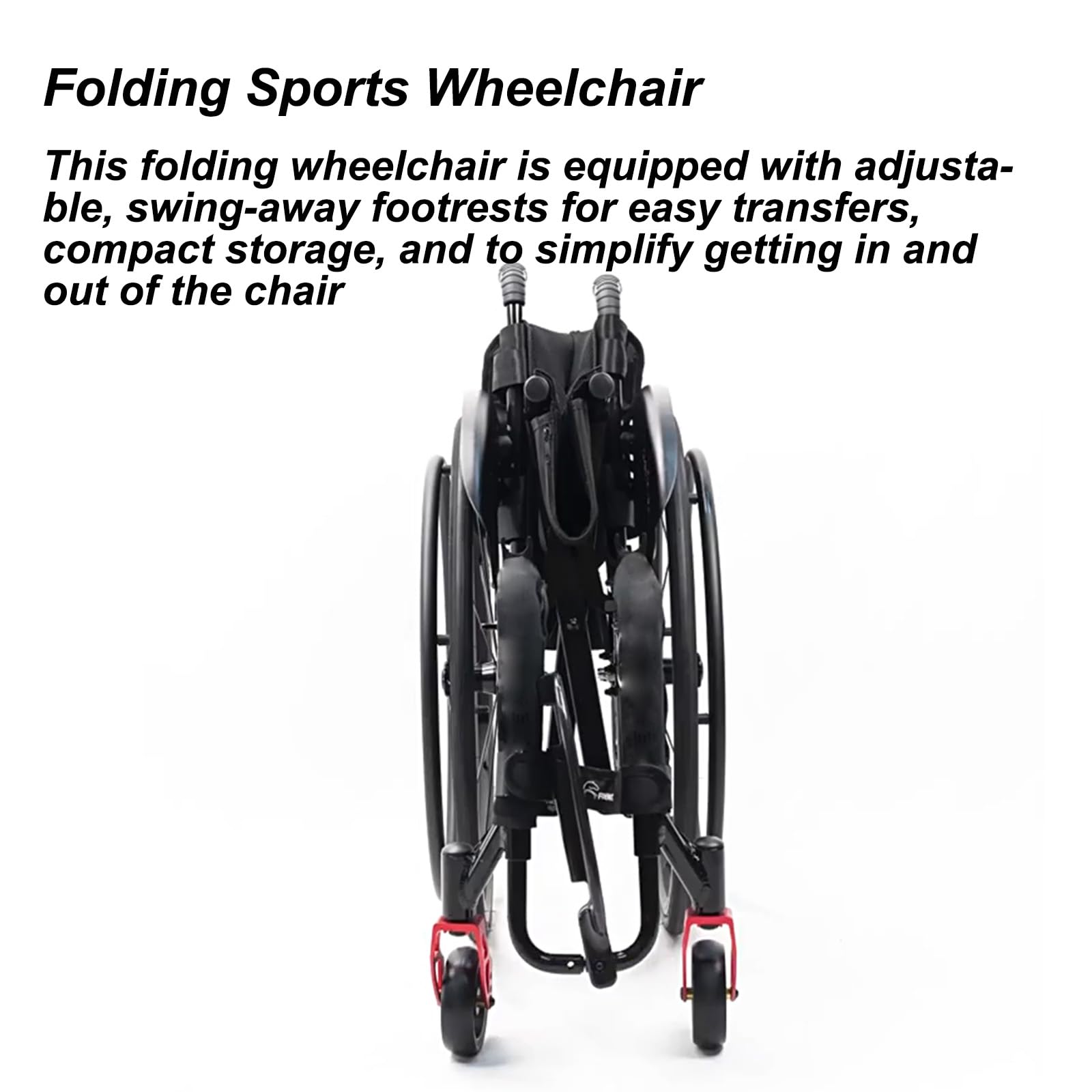 Silla de ruedas de aluminio, Plegable y ligera, Autopropulsable, Silla De Ruedas Deportiva, Silla de ruedas para adultos(40cm/15.7in Seat,Soft backrest - A)