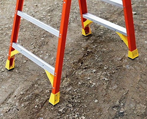 Podium Stepladder, 10 Ft, Fiberglass, 300Lb