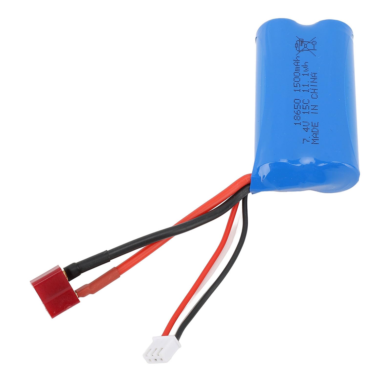 RC Car Battery 7.4V Overcharge Protection 1500mAh 15C RC Car Battery With T Plug for WLtoys 12428 12423