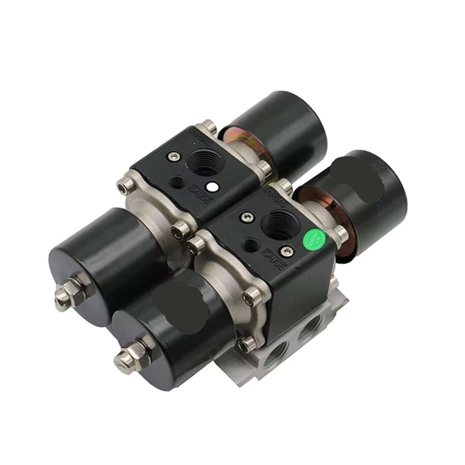 Nmzdeoxw One Color 160-2F 12V Big Flow Valve Block Truck 2 Dual Air Engine Manifold Solenoid For Suspension Kit Compressor Parts