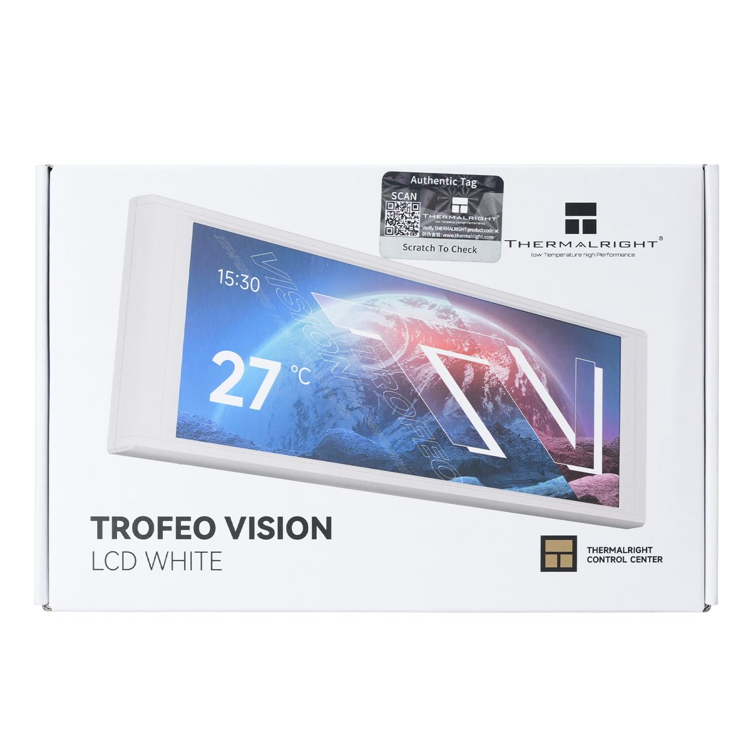 Thermalright Trofeo Vision LCD AIO Wyświetlacz 9.16” PC Monitor, Ekran USB Type-C do Monitorowania Sprzętu w Czasie Rzeczywistym, z Predefiniowanymi Tematami dla Gamingowej Obudowy PC/Chłodzenia