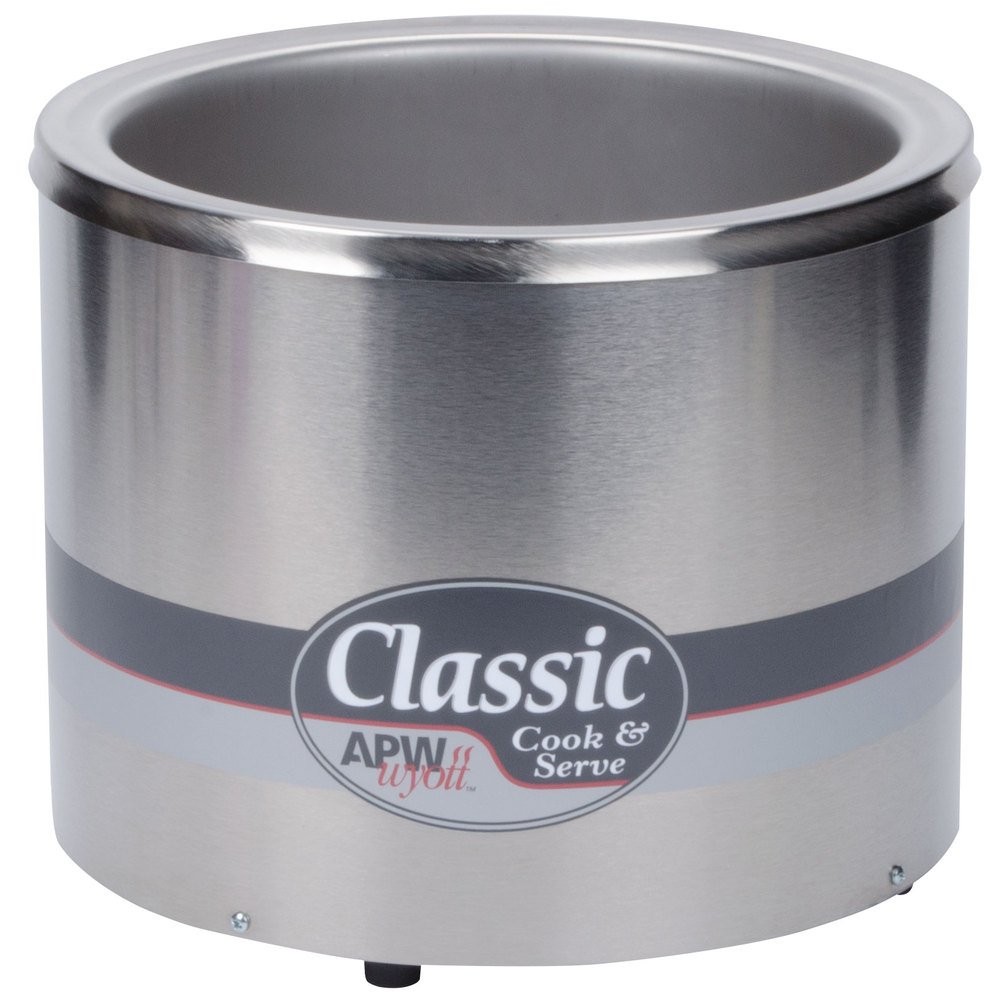 RCW-11-SP 11 Qt. Classic Countertop Cooker / Server by APW Wyott – 11 Quarts, Stainless Steel, Model RCW11SP