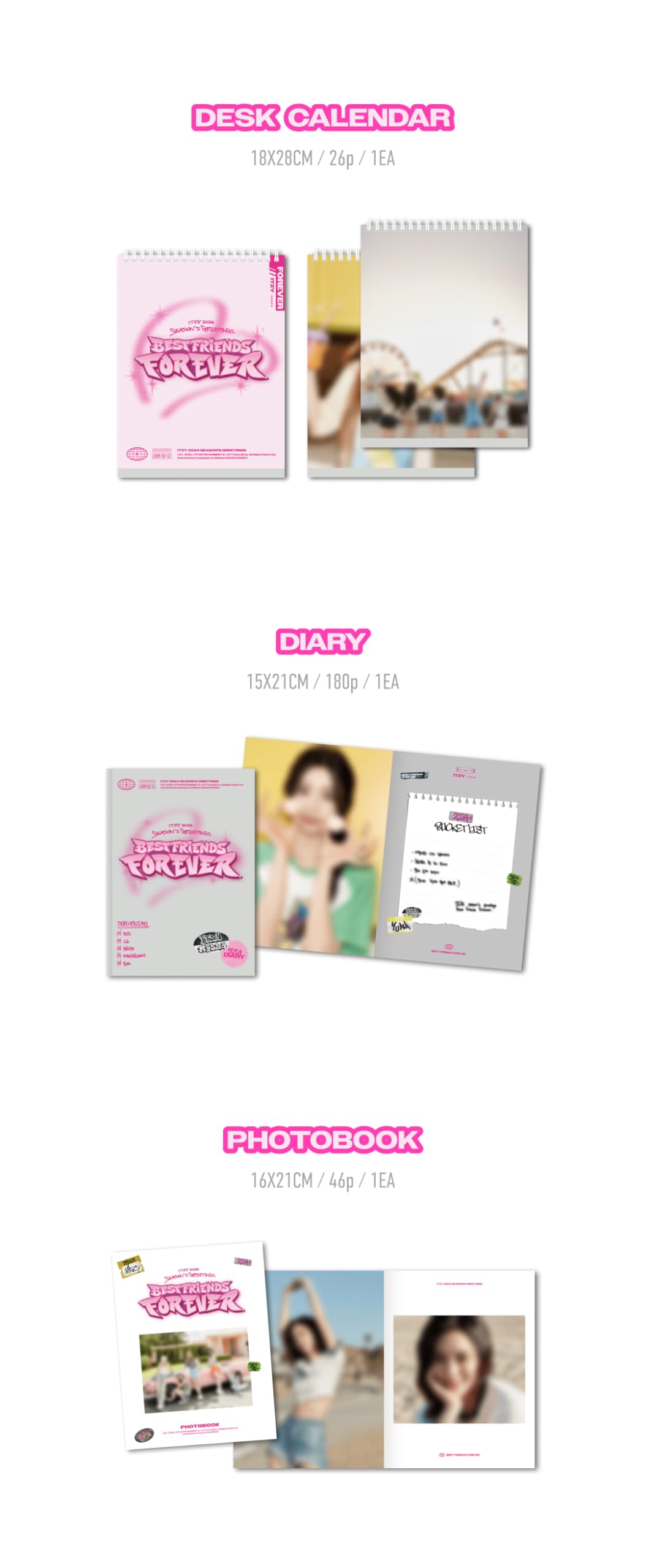 Dreamus ITZY 2024 Season's Greetings [2024 Best Friends Forever]
