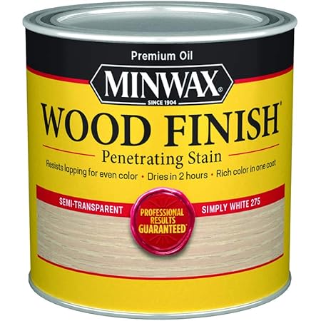 Minwax Wood Finish 227654444, 8 Fl Oz (Pack of 1), Simply White